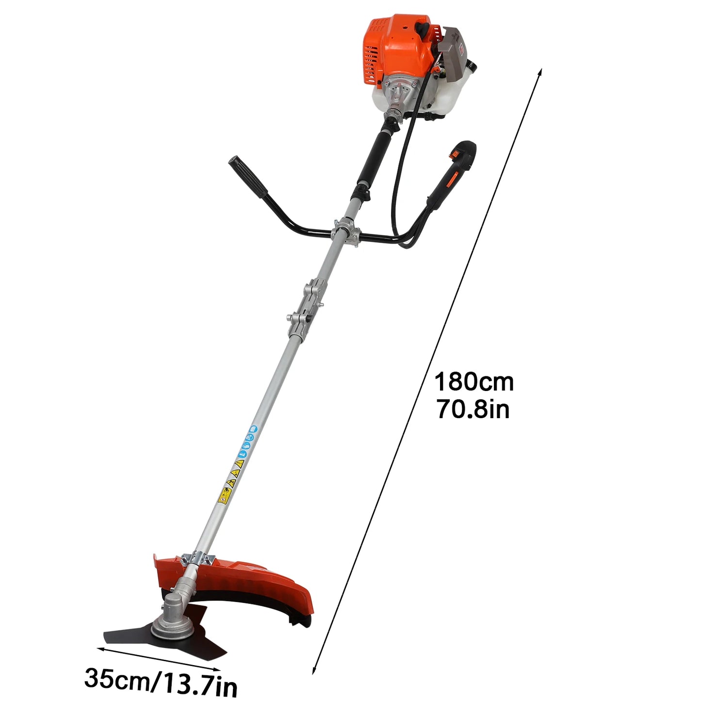 2 in 1 Gas Powered Weed Wacker & Hedge Trimmer