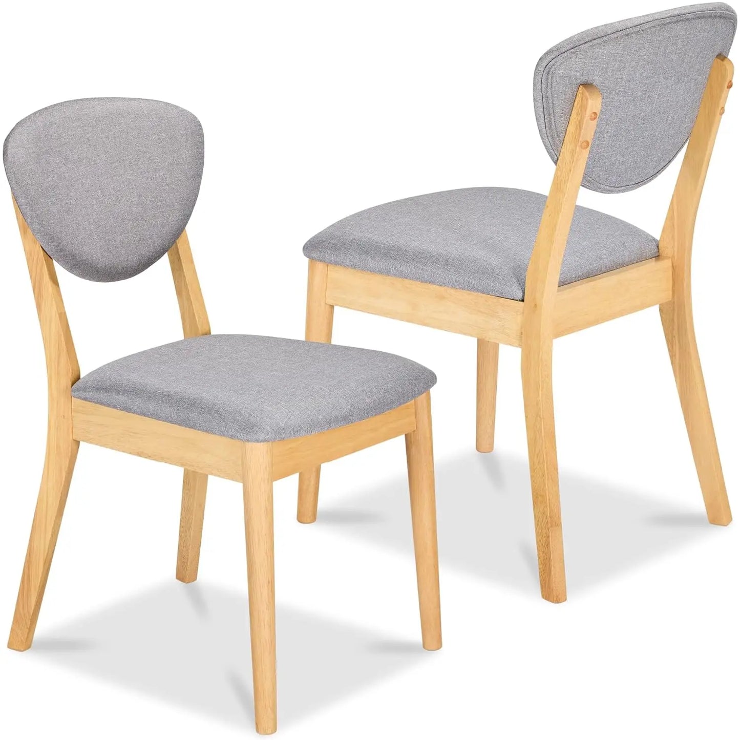 Dining Chairs Set of 2 Mid-Century Modern Upholstered