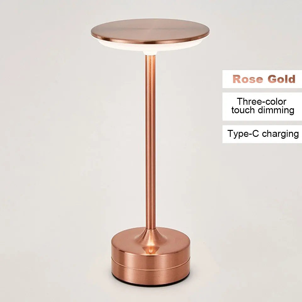 LED Table Lamp Touch Sensor Portable Bedroom Reading Lamp