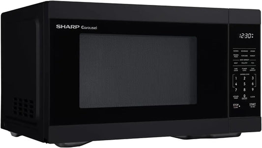 Compact Countertop Microwave Oven With Removable Turntable