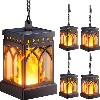 Solar Lanterns Outdoor Waterproof Two Modes Hanging Lights For Outside