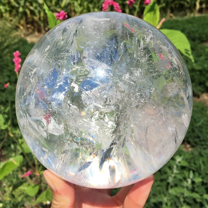 1pc  Large Elegant Clear Quartz Crystal Sphere For Home Decor