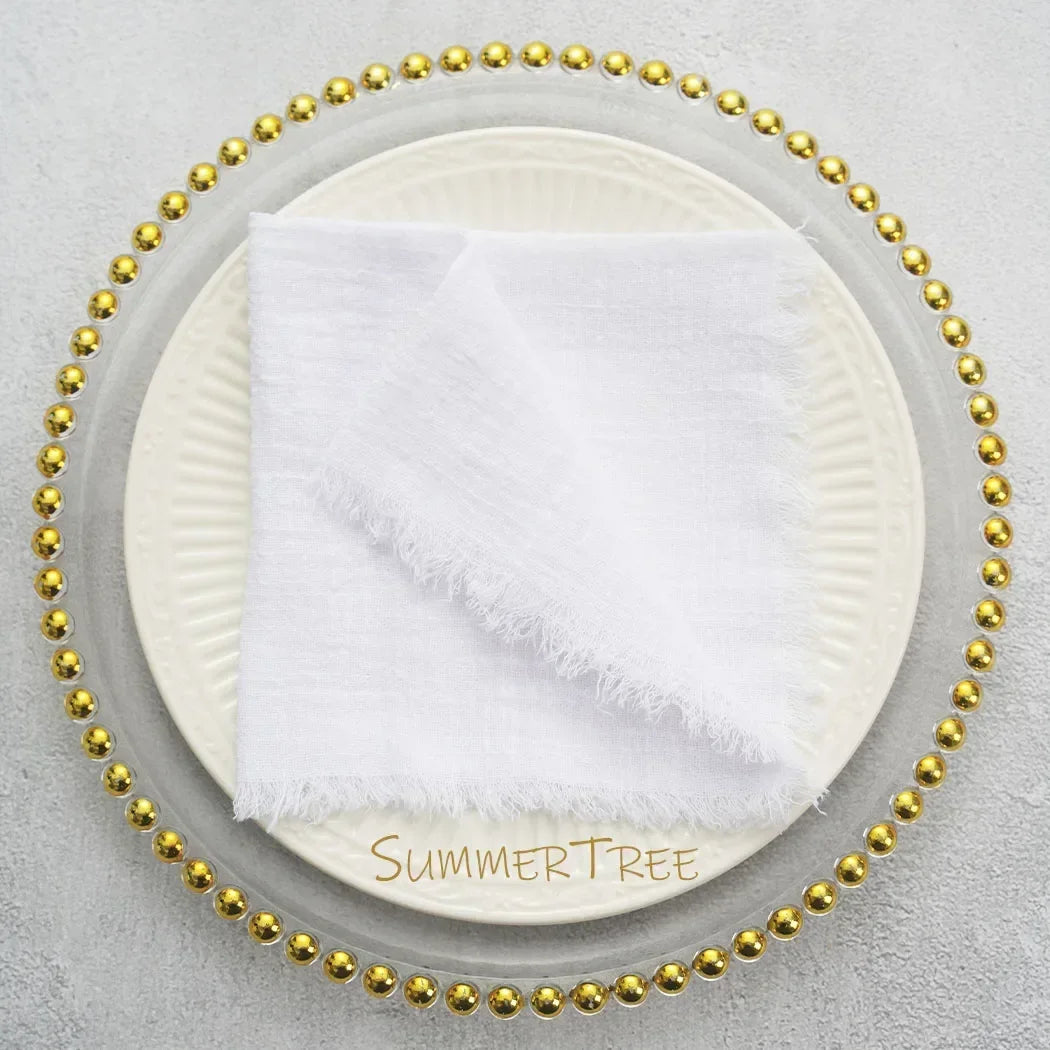 24 Pack Cotton Gauze Napkins For Wedding