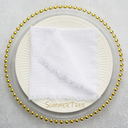 24 Pack Cotton Gauze Napkins For Wedding