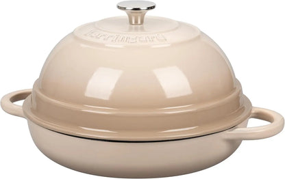6 Quart Cast Iron Enameled Dutch Oven With Lid