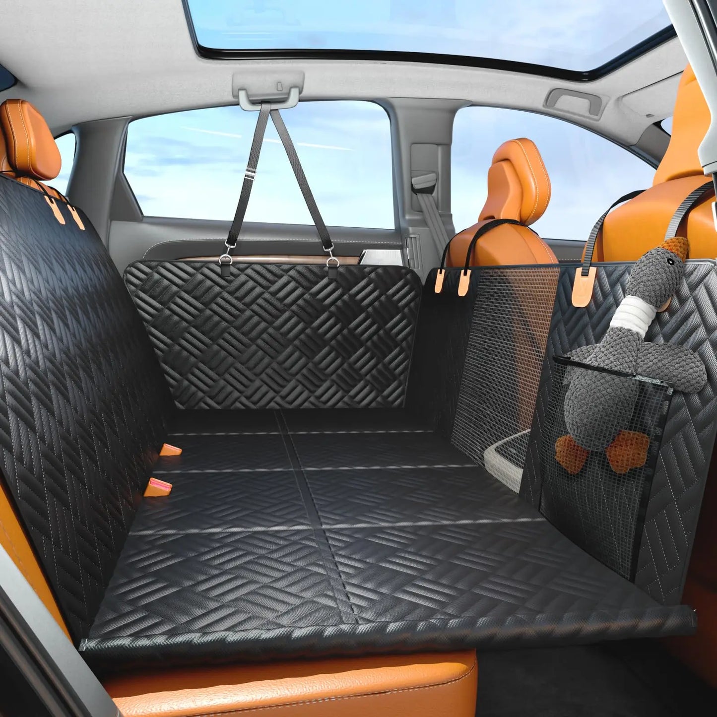 Car Rear Seat Dog Seat Cover Hard Bottom