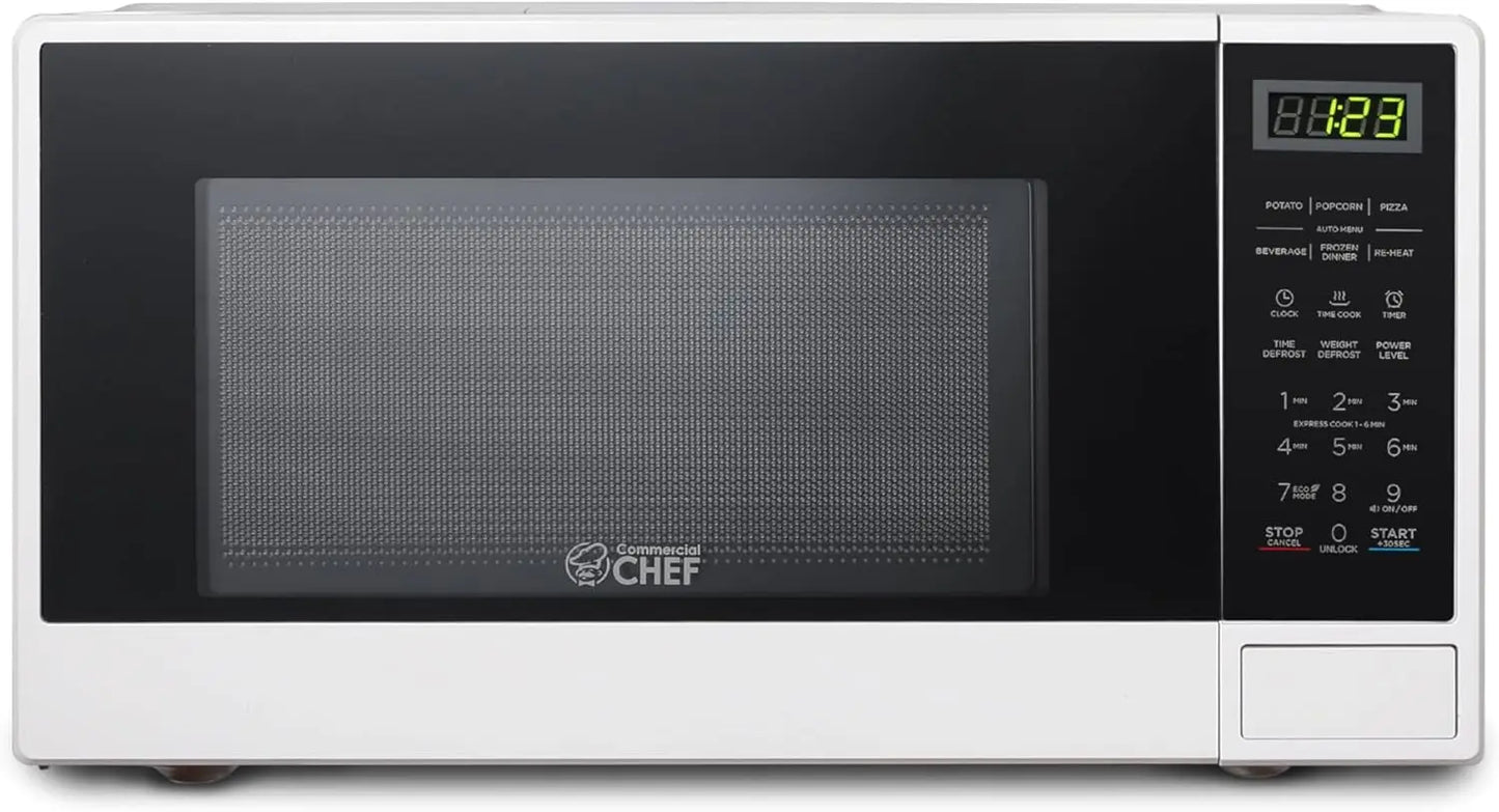 Countertop Microwave Oven LED Display Push Button Door