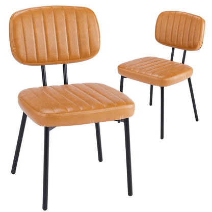 Faux Leather Modern Dining Chairs For Kitchen & Dining Room