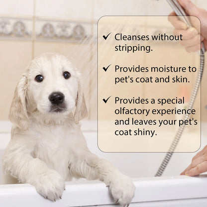 Dog Wash Shampoo Flea & Mite Killer Dirt Removal