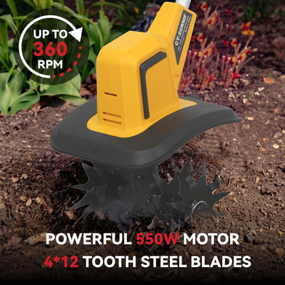 Mini Electric Tiller With Battery For Outdoor Use