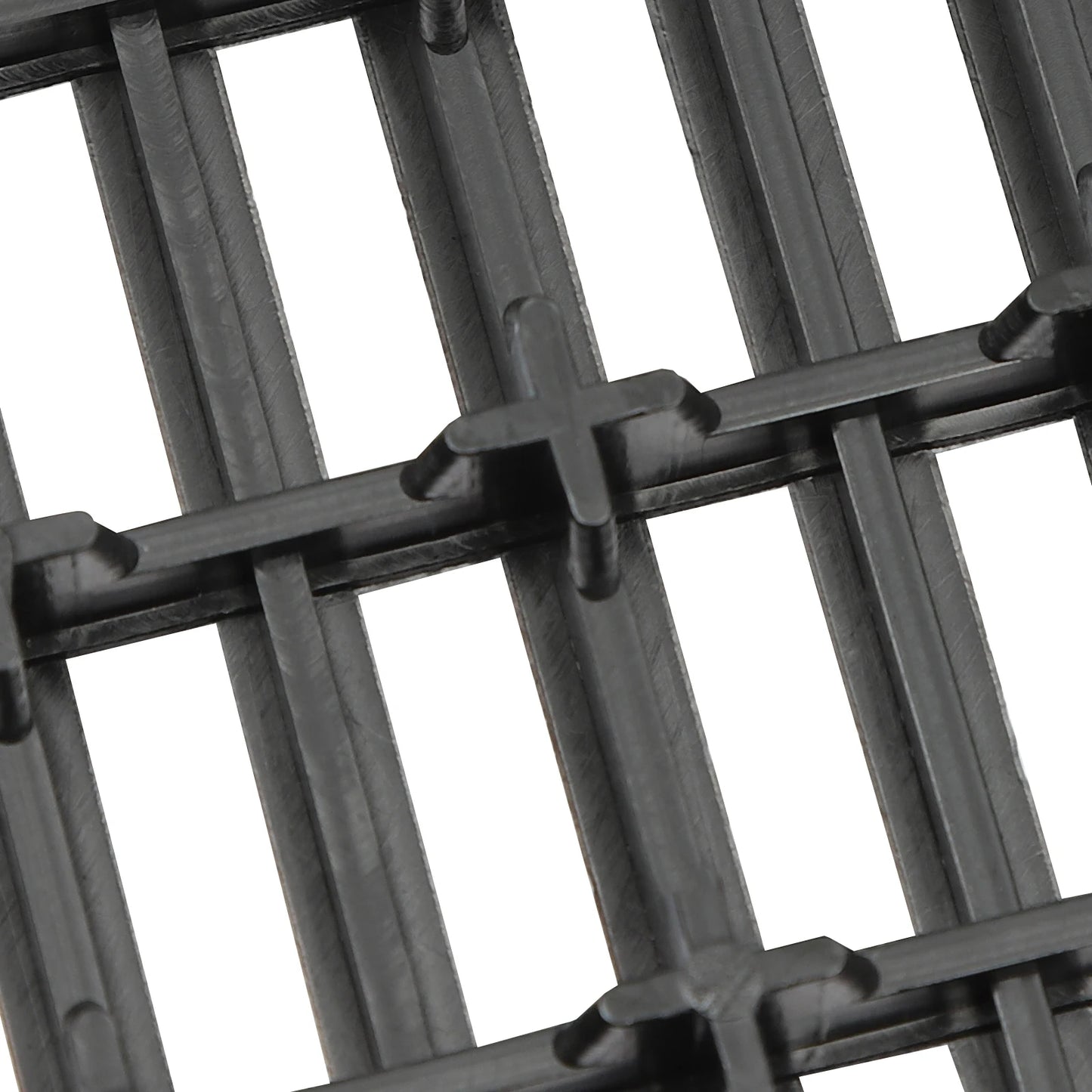 Black Interlocking Patio Floor Tiles Outdoor Use