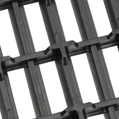 Black Interlocking Patio Floor Tiles Outdoor Use