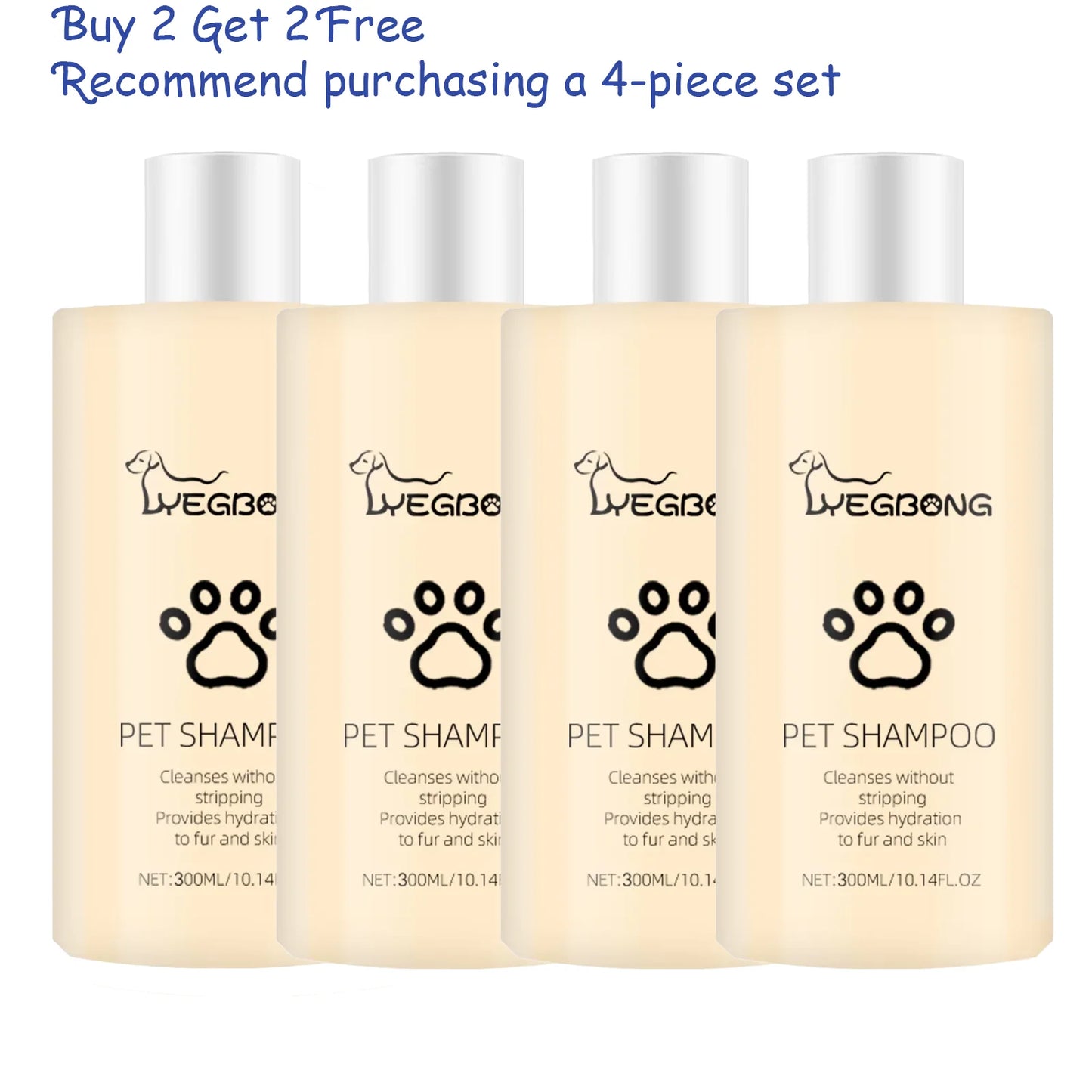 Dog Wash Shampoo Flea & Mite Killer Dirt Removal
