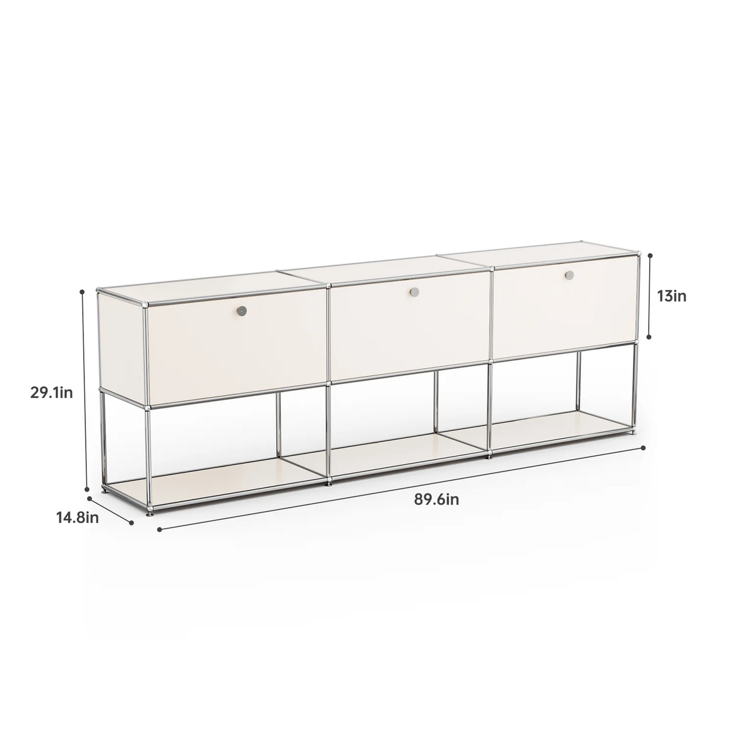 Modern Storage Cabinet Versatile Free-Standing Organizer For Bedroom