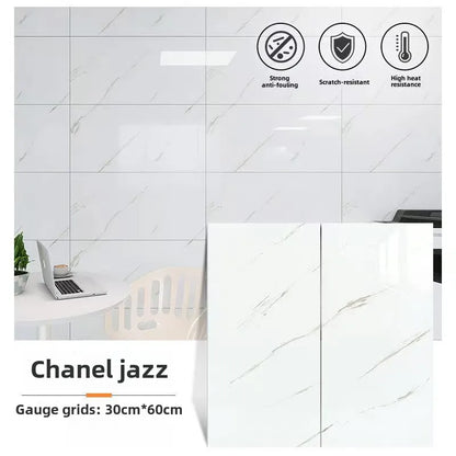 Self Adhesive Marble Stickers PVC Tiles Kitchen Bathroom