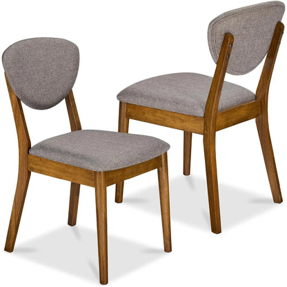 Dining Chairs Set of 2 Mid-Century Modern Upholstered
