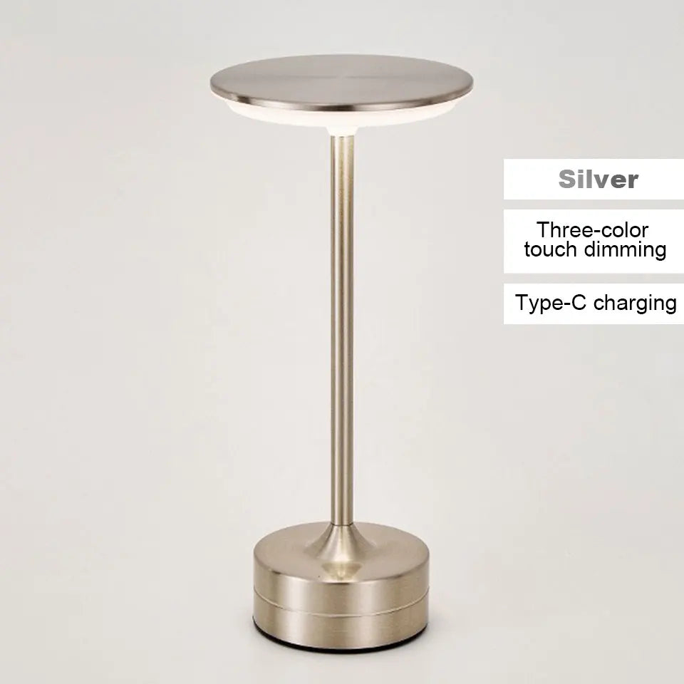 LED Table Lamp Touch Sensor Portable Bedroom Reading Lamp