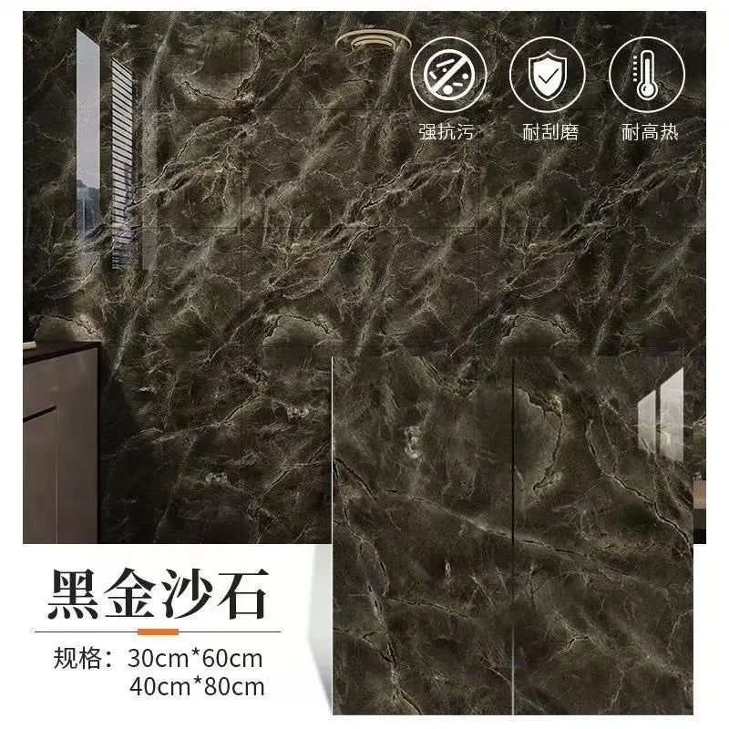 Self Adhesive Marble Stickers PVC Tiles Kitchen Bathroom