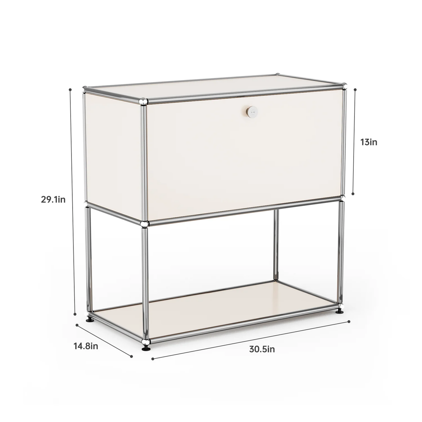 Modern Storage Cabinet Versatile Free-Standing Organizer For Bedroom