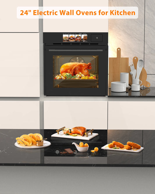 Built-in Electric Wall Oven Display 8 Cooking Modes