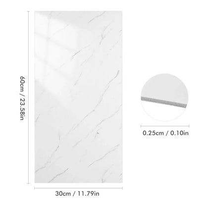 Self Adhesive Marble Stickers PVC Tiles Kitchen Bathroom