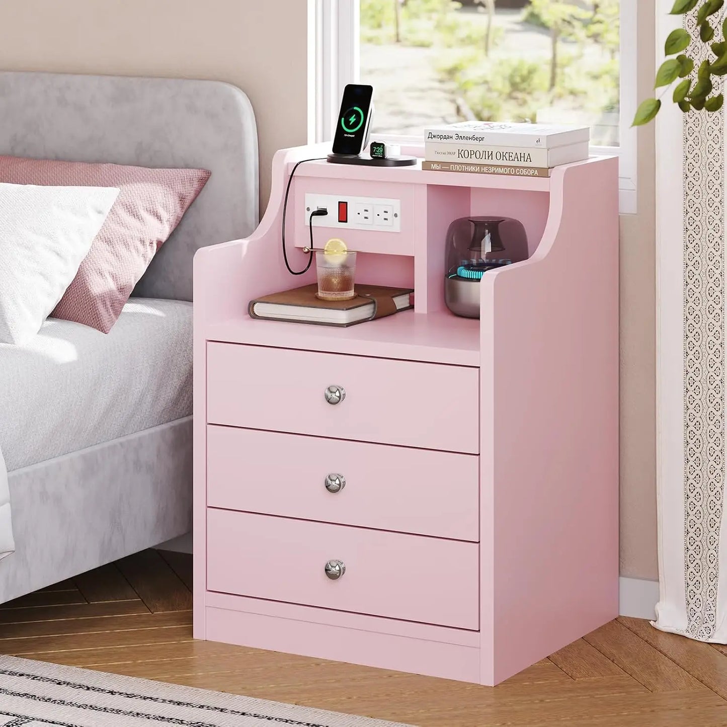 Nightstand With Charging Station For Your Bedroom