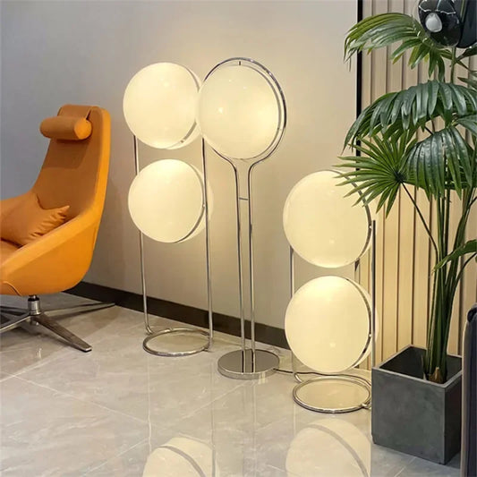 Decorative Floor Lamp Chrome Ball For Livingroom