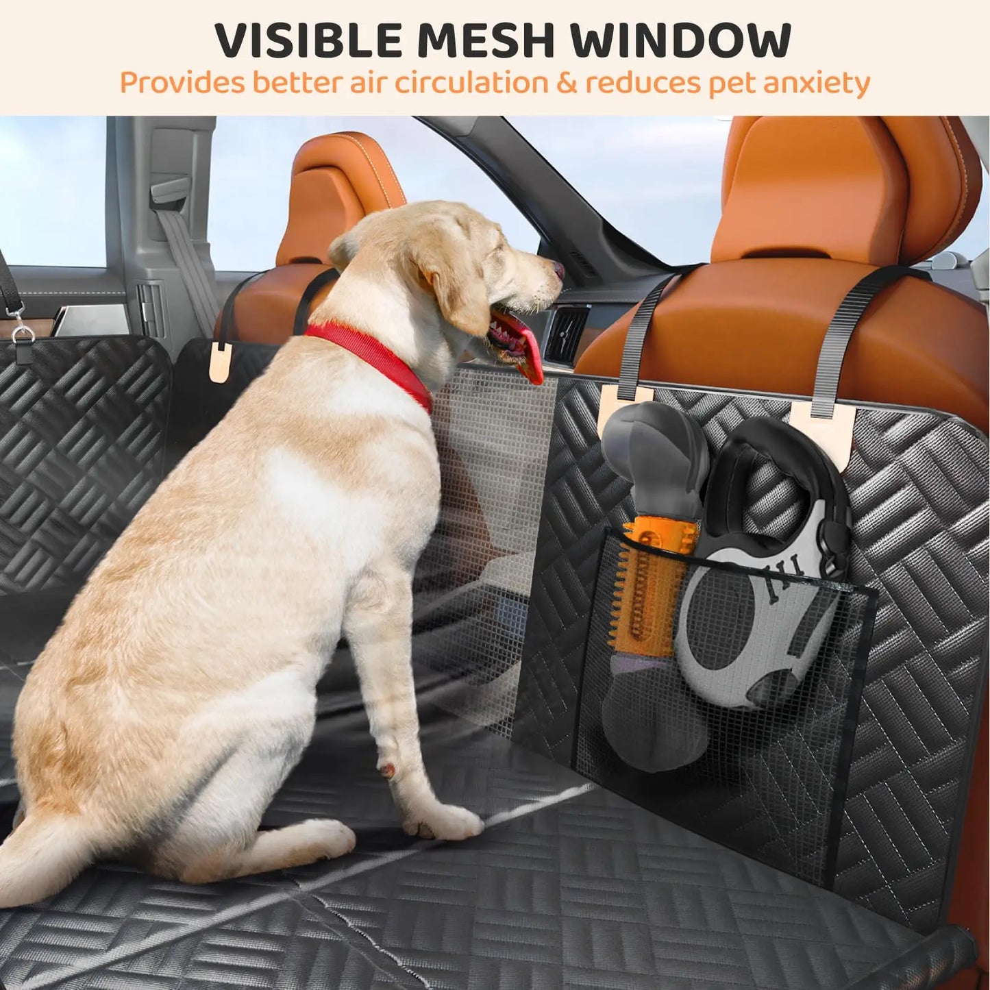 Car Rear Seat Dog Seat Cover Hard Bottom