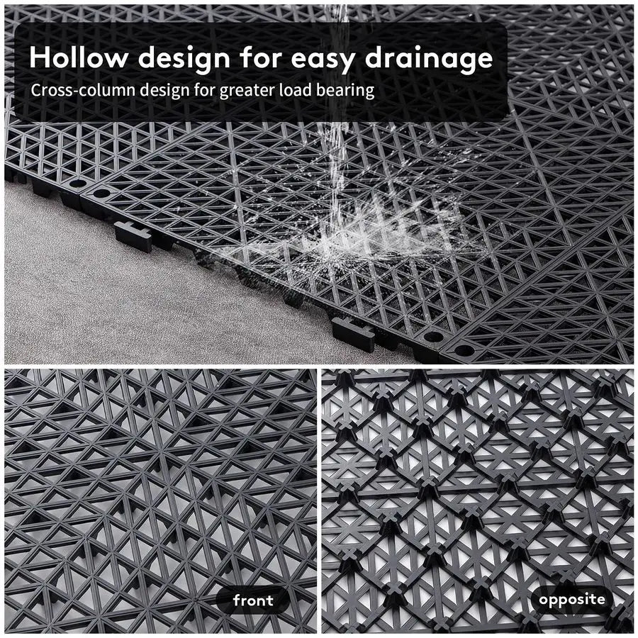 Interlocking Rubber Drainage Mats For Outside Deck