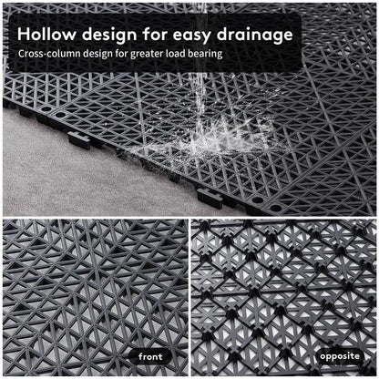 Interlocking Rubber Drainage Mats For Outside Deck