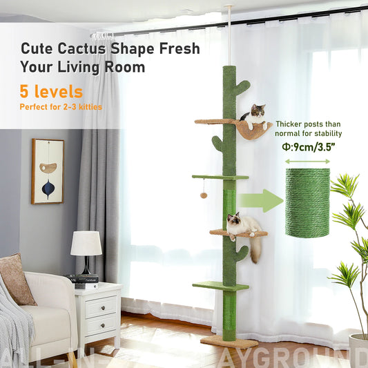 Cat Tree Cactus Tower Indoor Scratching Post