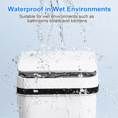 2 Pack 12L Bathroom Automatic Trash Cans Touchless Motion Sensor For Bathroom