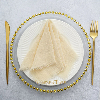 24 Pack Cotton Gauze Napkins For Wedding
