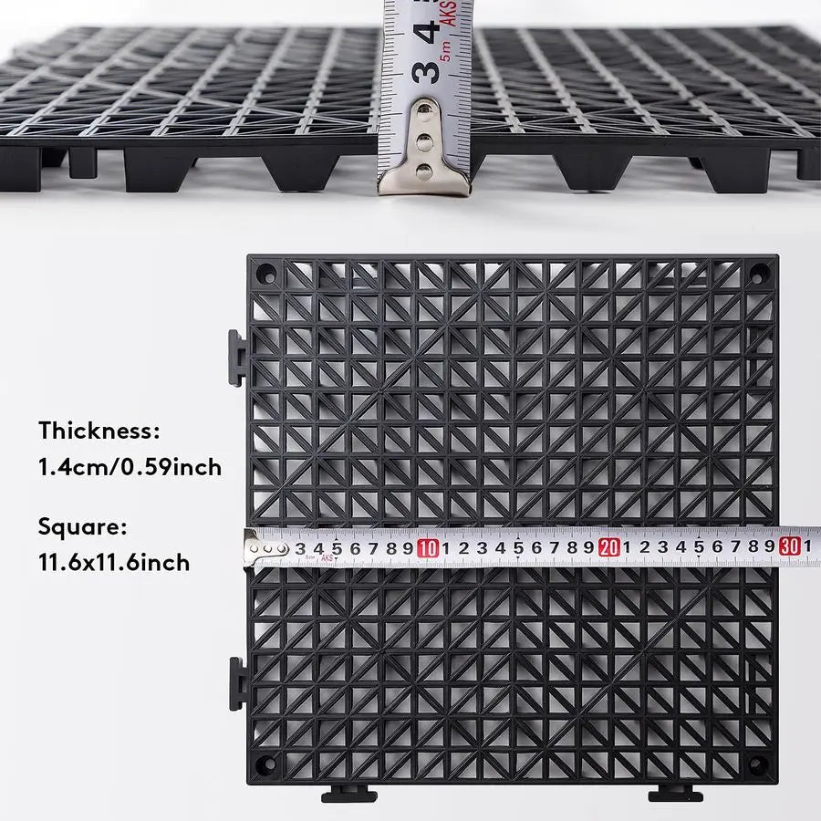 Interlocking Rubber Drainage Mats For Outside Deck