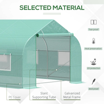 20' X 10' X 7' Greenhouse For All Year Gardening