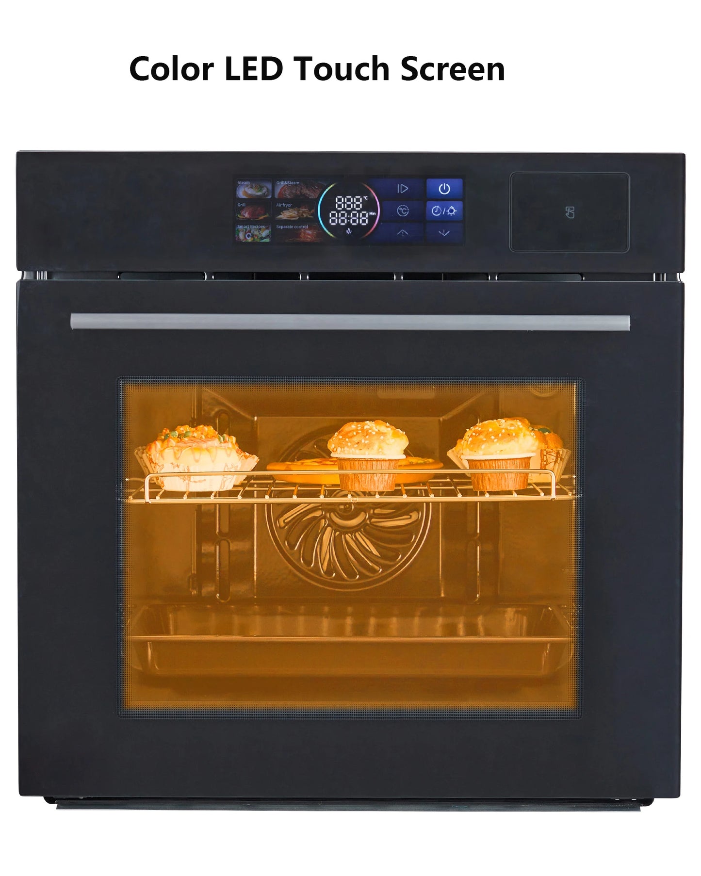 Built-in Electric Wall Oven Display 8 Cooking Modes