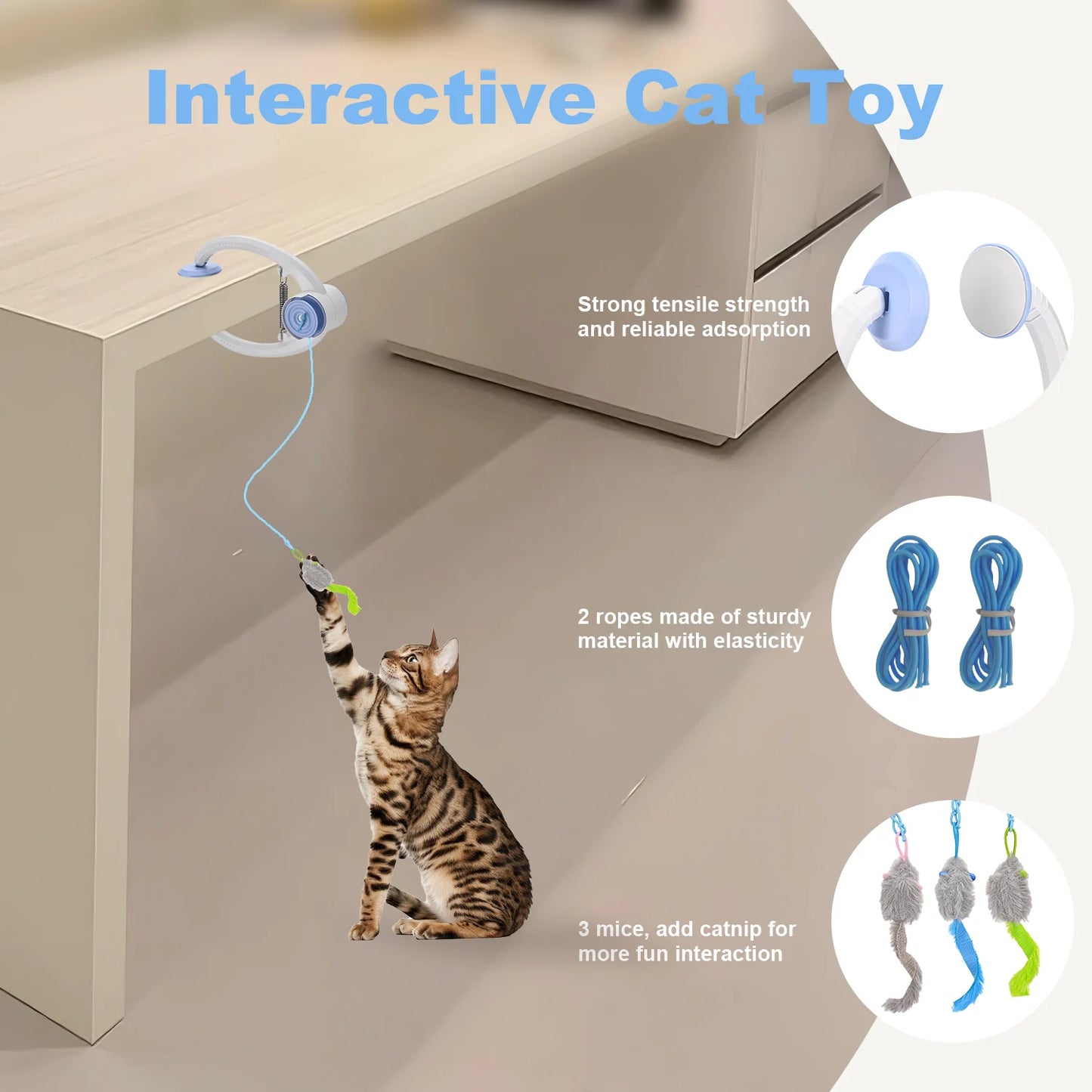 Cat Toy Electric Door Rechargeable Kitten Toy