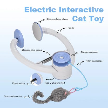 Cat Toy Electric Door Rechargeable Kitten Toy