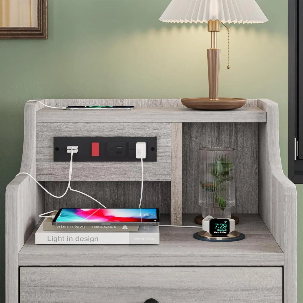Nightstand With Charging Station For Your Bedroom