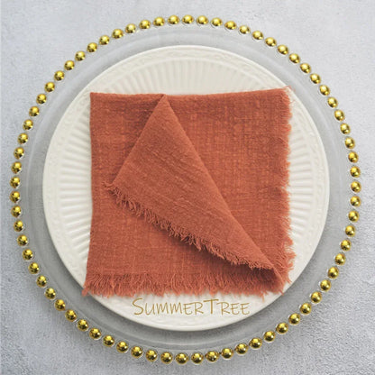 24 Pack Cotton Gauze Napkins For Wedding