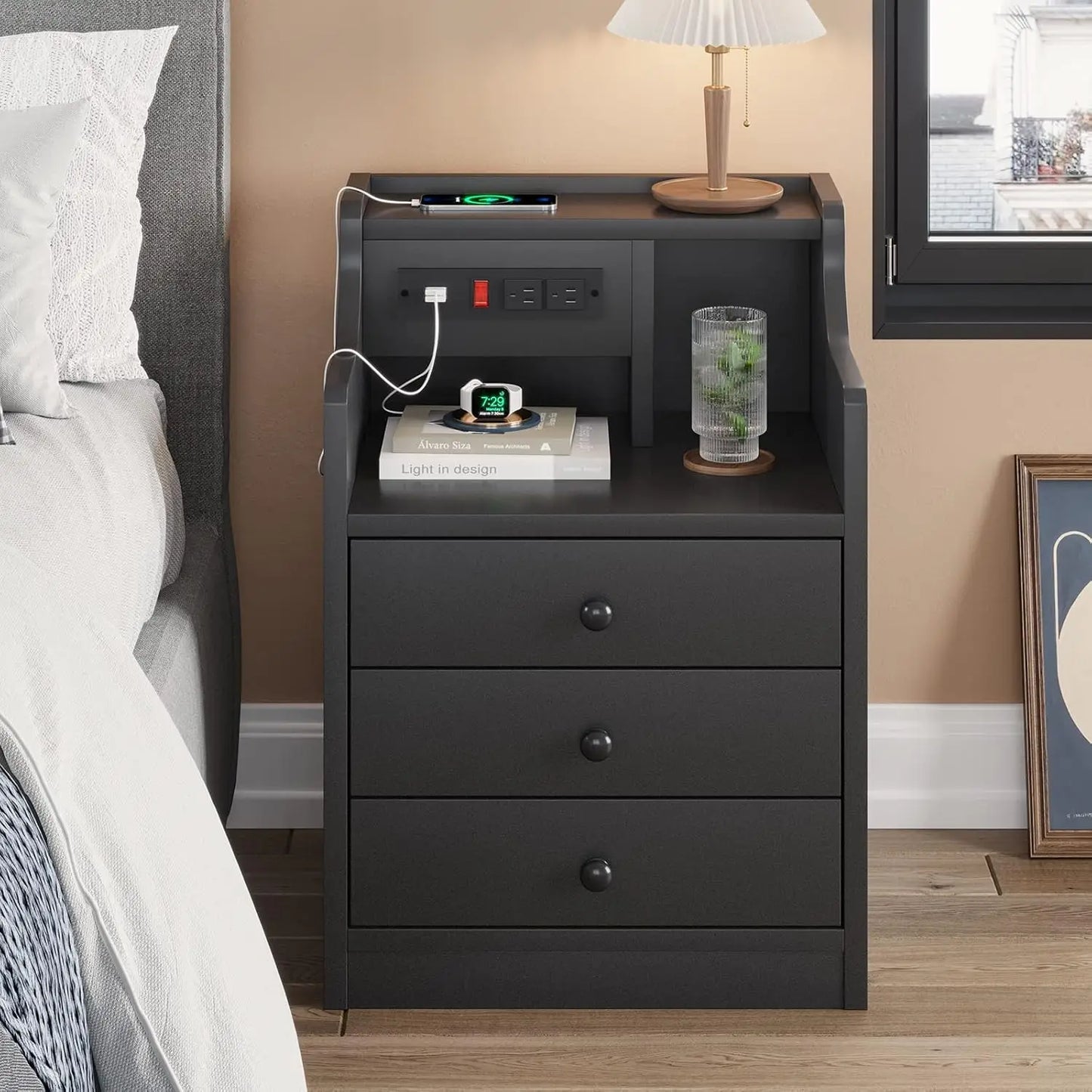 Nightstand With Charging Station For Your Bedroom