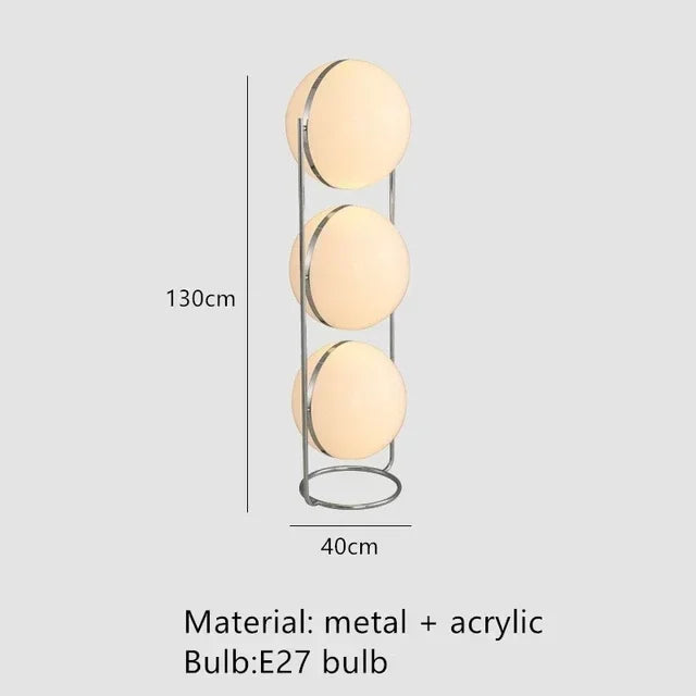 Modern Chrome Floor Lamp Standing Living Room