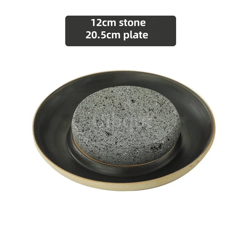 Creative Ceramic Dining Steak Plate Stone Tableware