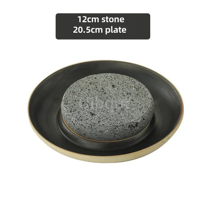 Creative Ceramic Dining Steak Plate Stone Tableware