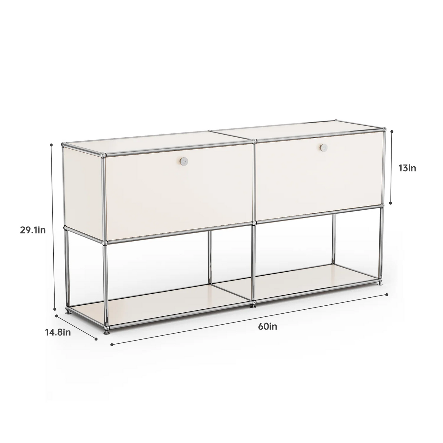 Modern Storage Cabinet Versatile Free-Standing Organizer For Bedroom