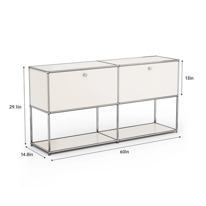 Modern Storage Cabinet Versatile Free-Standing Organizer For Bedroom