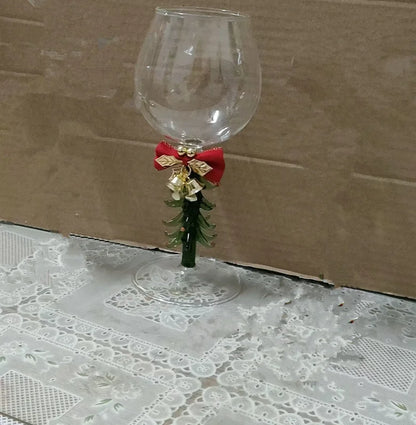Christmas Decoration Wine Glass For Family Gift