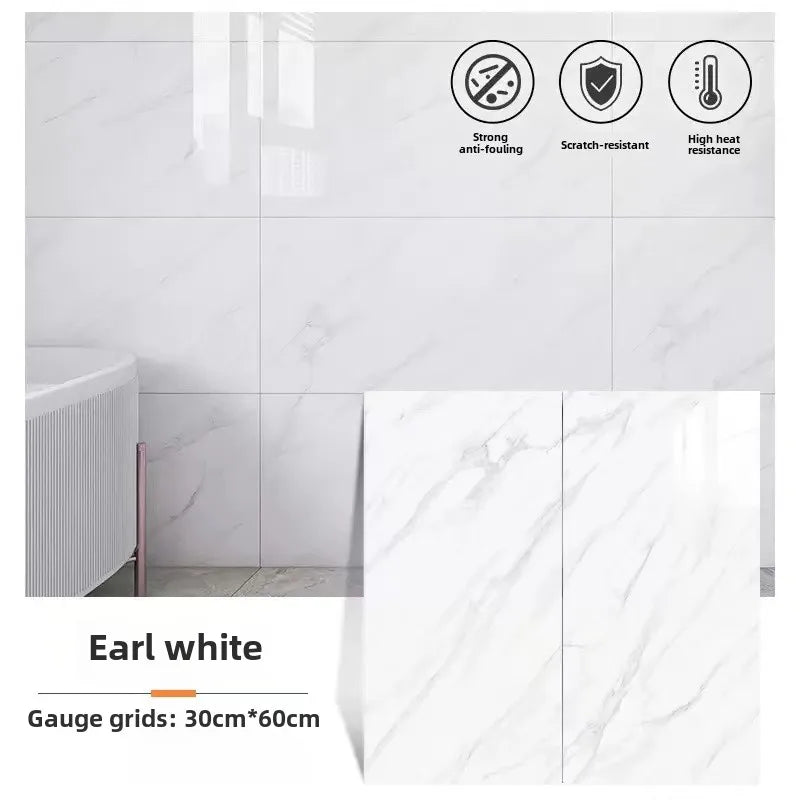 Self Adhesive Marble Stickers PVC Tiles Kitchen Bathroom