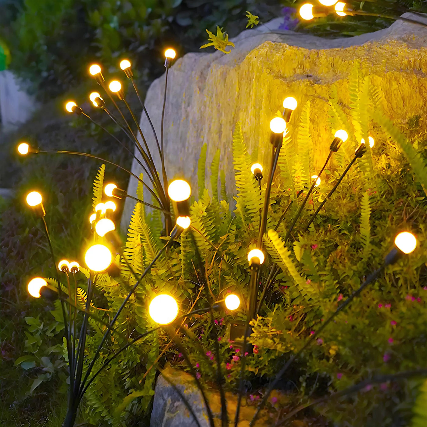 8-Head Solar Firefly Lights LED Waterproof For Outdoor Use