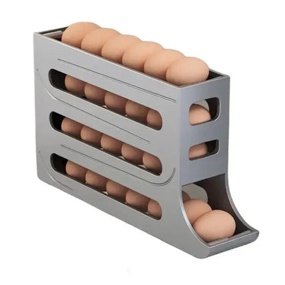 Egg Storage Box Creative Automatic Dispenser For Refrigerator